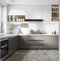 Balom moderno bianco italiano alta lacca lucida armadi da cucina per mobili per la casa armadio di stoccaggio