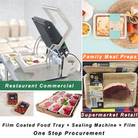Conception personnalisée PET PP PLA Revêtement Plateau MAP Bagasse de canne à sucre biodégradable Plateaux d'emballage jetables pour fruits et légumes