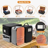 Sacs de rangement et sacs de transport pour le camping 5-en-1, tactiques, imperméables, grande capacité, toutes saisons, en polyester, avec fond rigide, design breveté