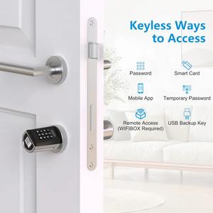 वेल्लॉक थोक गुणवत्ता 304 स्टेनलेस स्टील कीलेस pcb41 पासवर्ड कार्ड डेडबोल्ट स्मार्ट डोर लॉक सिलेंडर - Product Image 2