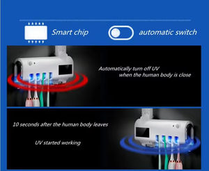 Porte-brosse à dents mural de désinfection automatique électrique multifonctionnel en gros d'usine - Product Image 3