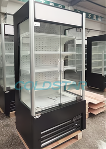 Comercial Vegetal Fruta refrigerado Cortina de aire Expositor Pantalla frontal abierta Bebida Multideck Enfriador abierto - Product Image 3