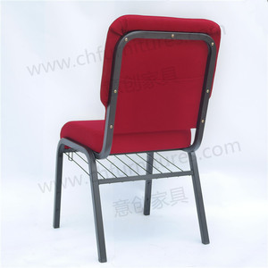 Hiện đại sang trọng chất lượng cao Red vải tiệc ghế cho Nhà thờ hoặc nhà hát sử dụng - Product Image 6