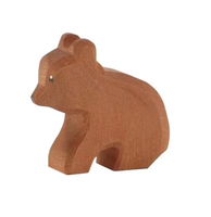 Ornement animal renard en bois fait à la main, décoration de la maison, jouet en bois renard pour enfants d'âge préscolaire
