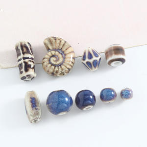 Accessoires de bracelet en perles de céramique de forme irrégulière transformées au four, petites pièces, perles, en vrac, matériaux de bricolage, accessoires de bijoux - Product Image 3