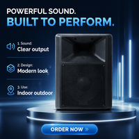 Speaker PA Pasif FUNINC FN-10250 10 Inch 250W Tahan Air, Kotak Suara Public Address dengan Kabinet Kayu untuk Audio Luar Ruangan