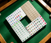 Meilleur Choix : Ensemble de Mahjong Américain en Acrylique à 4 Couches avec Motifs Décoratifs de Singe Tressé pour Fêtes à Domicile et Cadeau de Jeu de Table
