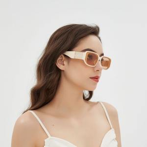 Personnalisé simple logo personnalisé mode petite monture lunettes de soleil jambe large conception en métal modèle tendance polarisée uv acétate lunettes de soleil - Product Image 3