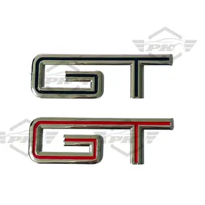 3d Auto Styling Metal Gt Logo Auto Zijsticker Badge Staart Kofferbak Embleem Voor Ford Mustang Shelby Gt 500 Punto