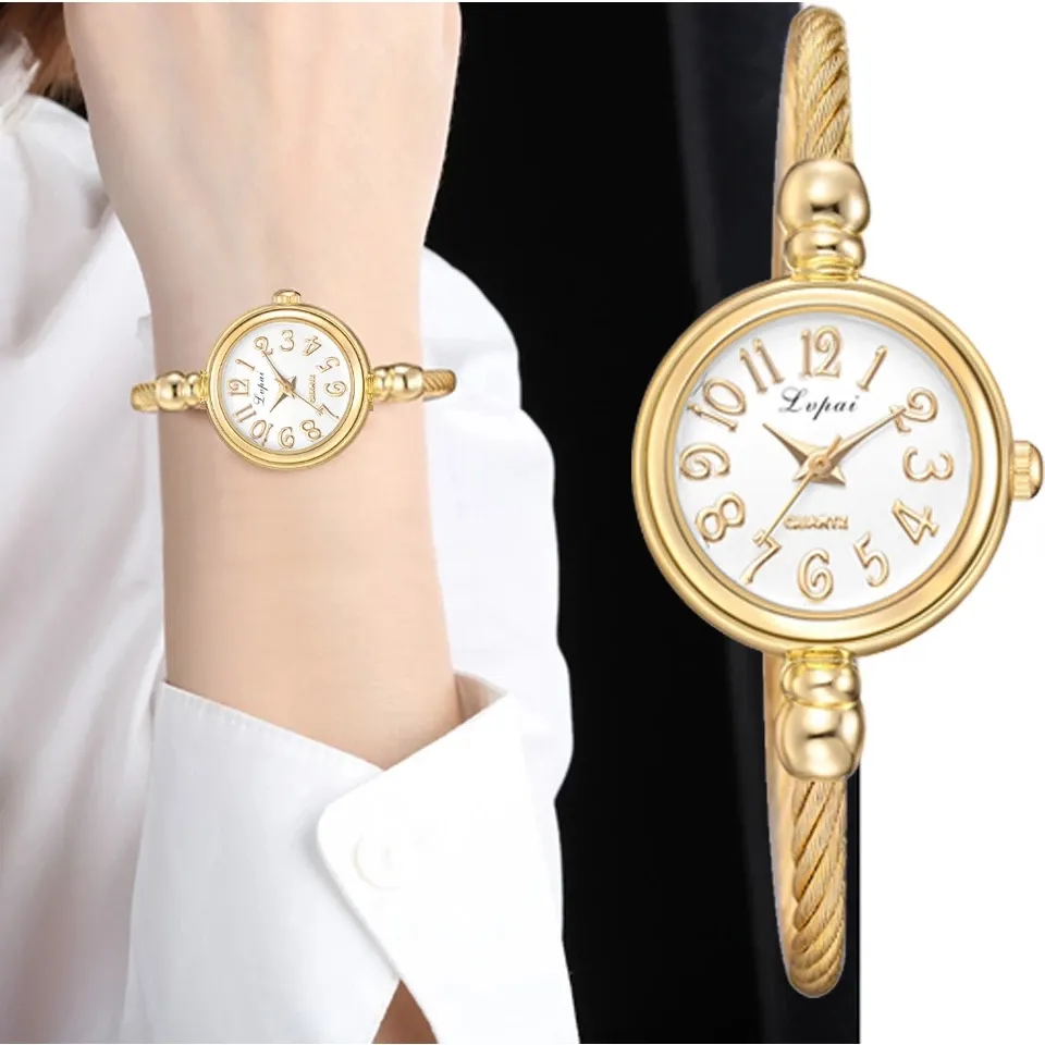 Groothandel Meisjes Verpleegster Horloge Kleine <span class=keywords><strong>Gouden</strong></span> Armband Luxe <span class=keywords><strong>Horloges</strong></span> Rvs Dames Quartz Horloge