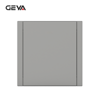 GEYA Custom Eu Standard IP20 86*86mm Interrupteurs d'éclairage sans fil 10A 250V Interrupteur mural 1 groupe Interrupteur mural 1 voie Cadre Maison Étanche