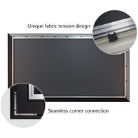 Écrans de projection SCREENPRO 84 à 150 pouces anti-reflets laser 4K/8K HD gris ALR à cadre fixe fin pour projecteurs à courte/longue portée