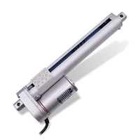Actionneur linéaire électrique mini haute vitesse de 8 pouces, capacité 100 lb, 24 V CC/12 V, glissière de suivi pour table élévatrice, aimant permanent