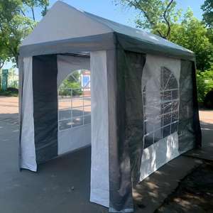 Tente de fête rayée noire et blanche GARDENWILD à bas <span class=keywords><strong>prix</strong></span>, personnalisée, 2x3m, en tube <span class=keywords><strong>d</strong></span>'acier galvanisé, revêtement PVC, avec paroi latérale, portable - Product Image 5