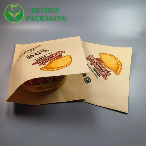 Bolsas de alimentos tailandeses bolsas de fondo vegetarianas bolsas de papel de calidad alimentaria