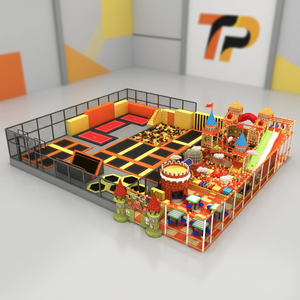 Équipement de terrain de jeux intérieur/extérieur personnalisable Beleqi, matériaux en acier/nylon/PVC/plastique, parc de trampolines pour les centres de villégiature et les centres commerciaux - Product Image 1