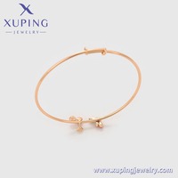 X000465917 XUPING Bracelets ajustables fins plaqués or 18 carats motif cerise pour femme – Accessoire élégant et tendance pour toutes les occasions