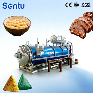 Autoclave à pulvérisation d'eau statique pour <span class=keywords><strong>bocaux</strong></span> <span class=keywords><strong>en</strong></span> <span class=keywords><strong>verre</strong></span> et contenants <span class=keywords><strong>en</strong></span> plastique, stérilisateur à pulvérisation d'eau pour la stérilisation alimentaire dans l'industrie agroalimentaire - Product Image 1