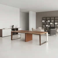 Mobilier personnalisé pour bureau de direction bureau de réunion Table de conférence moderne en bois