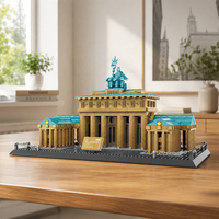 Porte de Brandebourg - Berlin, Allemagne - Blocs de construction d'architecture célèbre pour les marques de jouets en marque blanche, cadeaux de collection en gros