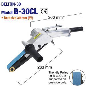 <span class=keywords><strong>Ponceuse</strong></span> à bande <span class=keywords><strong>pneumatique</strong></span> industrielle Nitto Kohki B-20CL – Outil de meulage à air robuste pour le polissage des métaux et le débavurage - Product Image 4