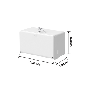 Distributeur de papier métallique enduit de poudre blanche Fanda avec serrure pour écoles et universités hygiéniques fabriquées à Taiwan - Product Image 6