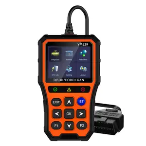 New YM529 OBD2 Scanner Full Angle HD IPS Display Car Professional Scanner Code Reader With Multi-languages Wireless Function