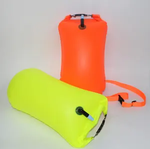 Summer popular Swim Buoy Dry waterproof Bag Swim Safety Float with swimmer