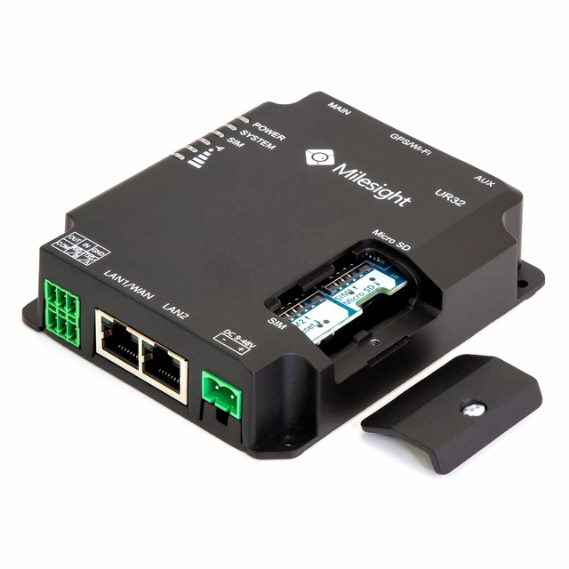 Customized Milesight UR32 4G LTE Industrial Cellular Router Smart Meter Remote Machine Monitoring Solution