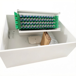 Boîtier de distribution de fibres optiques 48 cœurs mural pour câblage intérieur et extérieur avec fusion de fibres - Product Image 4