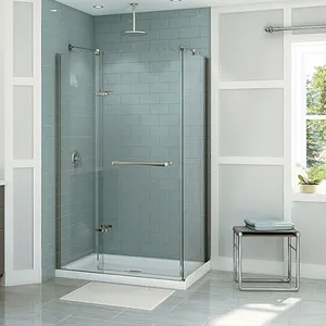 Nhà Máy Giá 8Mm 10Mm 12Mm Tempered Tấm Kính Tắm Cabinn Cửa Cắt Kích Thước An Toàn Kính Cường Lực Phòng Tắm Phân Vùng - Product Image 1