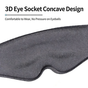 Masque oculaire ergonomique 3D OEM Arc 360 °   Mousse à mémoire de forme à rebond élevé, bloquant la lumière, avec cavité <span class=keywords><strong>pour</strong></span> les yeux encastrée, <span class=keywords><strong>pour</strong></span> le <span class=keywords><strong>yoga</strong></span>, les voyages, les siestes, le camping - Product Image 5