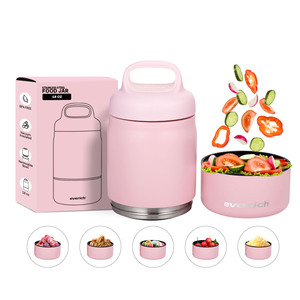 Lonchera Everich ODM de 18 oz Hecha de Acero Inoxidable 304 y Libre de BPA. Lonchera Circular de Doble Capa con Múltiples Usos - Product Image 1