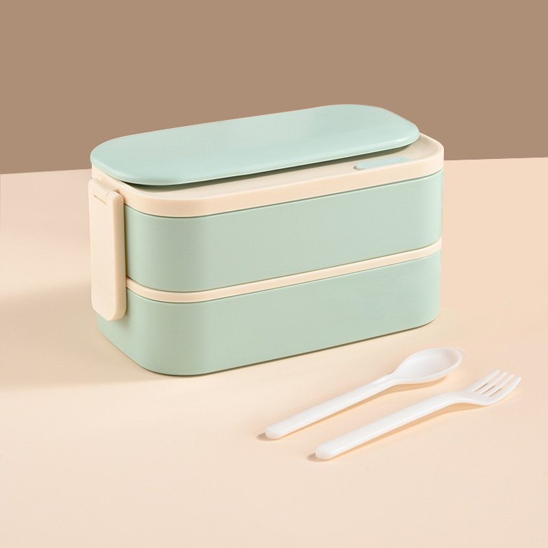 Bleu - Boîte à lunch double couche