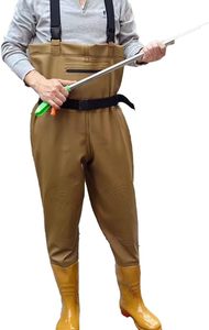 TOPIND <span class=keywords><strong>Waders</strong></span> da Pesca in PVC per Adulti, Attrezzatura da Esterno Impermeabile ad Alte Prestazioni con Petto in PVC per la Caccia - Product Image 2