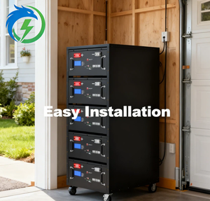Batería de Inversor <span class=keywords><strong>Solar</strong></span> de 51.2V, Batería de Rack LiFePO4 de 5Kw 10Kw, Batería de Fosfato de Hierro y Litio de 48V <span class=keywords><strong>para</strong></span> Sistema de Almacenamiento de Energía Doméstica - Product Image 2