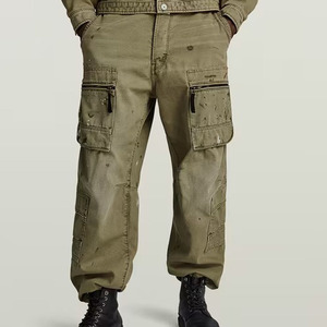 Vert 3D Multi Poche <span class=keywords><strong>Cargo</strong></span> Relaxed Jeans <span class=keywords><strong>Cargo</strong></span> Pantalon Hommes <span class=keywords><strong>Y2k</strong></span> Baggy pour Hommes Graffiti Pantalones Baggy Hombre - Product Image 1