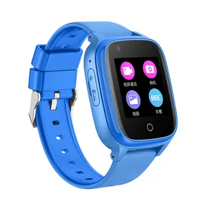 畅销智能手表全球定位系统视频通话4g紧急呼救报警粉色蓝色黑色儿童学生智能手表带sim卡