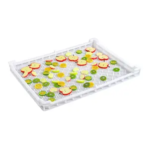 Food Grade PP PE stackable plastic drying tray for fruit / mushroom / vegetable / drugs / sea cucumber