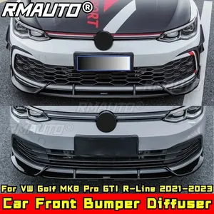 Kit de Carrocería para Golf MK8 Pro GTI R-Line, Spoiler Delantero Negro Brillante para VW Golf MK8 Pro GTI R-Line 2021-2023, Accesorios para Automóviles - Product Image 1