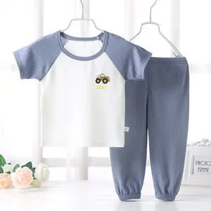 Freizeit kurzarm Sommer Karikatur Kinder-Pyjamas Kinder 2-Satz Baby Kids Mädchen-Schlafanzug für Kinder Pjs-Pyjamas