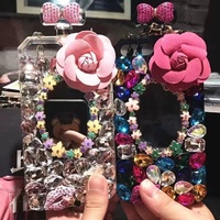 Pour iPhone 12 étui de luxe diamants série faite à la main pour iphone 7 8 Plus X Xr Xs Max 11 12 13 14 15 16 Plus Pro Max étui