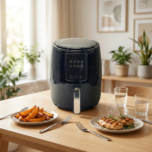 <span class=keywords><strong>Prix</strong></span> d'usine Vente chaude Friteuse à air de cuisson sans fumée de grande capacité sensible au toucher domestique intelligent - Product Image 4