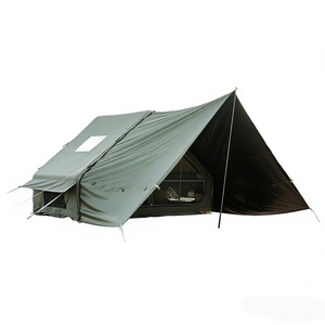 Tente gonflable pare-soleil imperméable et coupe-vent de <span class=keywords><strong>6</strong></span> + <span class=keywords><strong>6</strong></span>,<span class=keywords><strong>6</strong></span> m², auvent en coton TC, tente pneumatique portable pliable avec auvent - Product Image 6