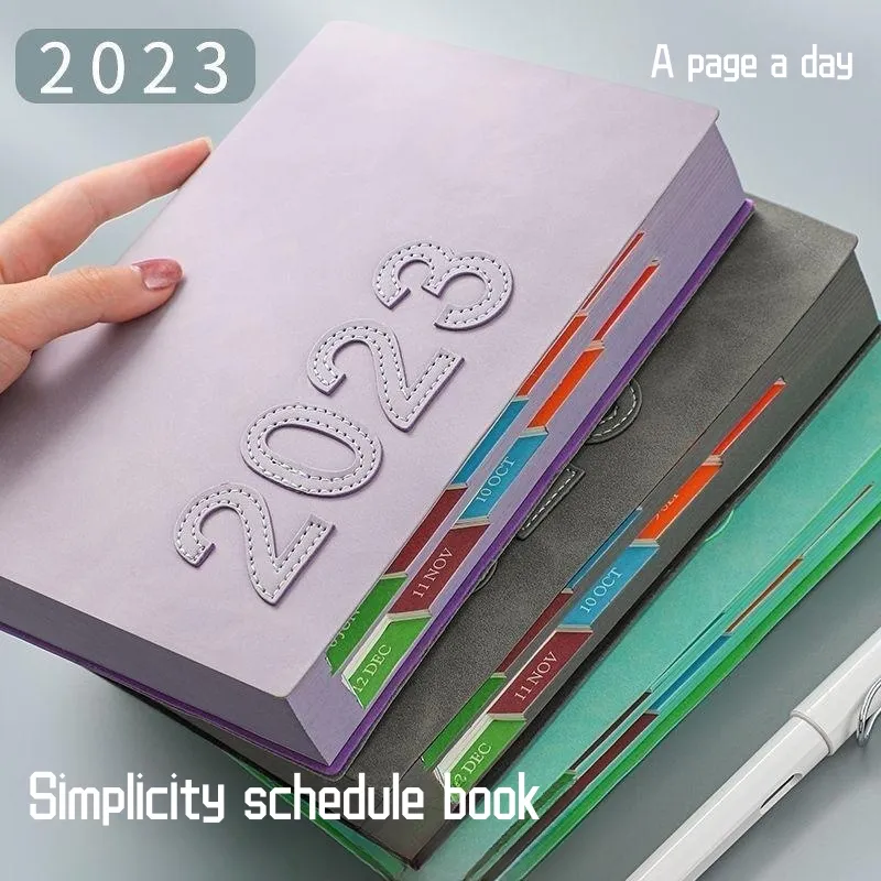 Nieuwe Aankomst 2023 2024 Kalenderplanner Notebook Tijdschriften Business Office Cadeau Dagboek Schema Notebook