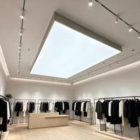 Film de plafond tendu translucide rétroéclairé, membrane PVC, panneau de plafond éclairé, taille personnalisée pour l'intérieur commercial