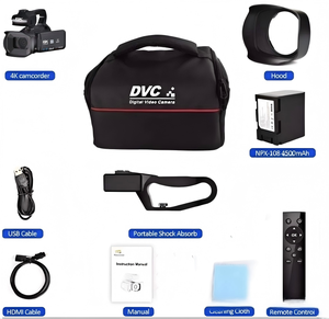 Caméra vidéo 6K Ultra HD, photos 64MP, écran tactile 4,0 pouces, caméscope avec éclairage LED, batterie 4500mAh pour diffusion en direct - Product Image 5