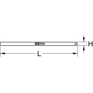 KS TOOLS Règle flexible en acier, 150mm - Product Image 3