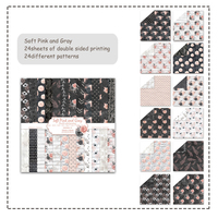 GF 24 feuilles de carton double face 12x12 pouces, impression 4 couleurs, impression personnalisée, papier décoratif coloré pour scrapbooking et loisirs créatifs