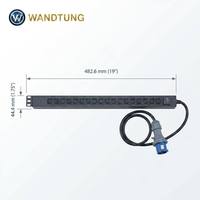 PDU intelligent monophasé haute puissance pour centre de données, personnalisable 63A 100A 125A, unité de distribution d'alimentation en rack intelligente avec mesure